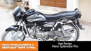 Hero Splendor Pro User Review  Best mileage  Bikeportal [upl. by Moersch]