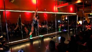 Pole Dancing Level 23  Tee Solo Performance [upl. by Ecirp764]