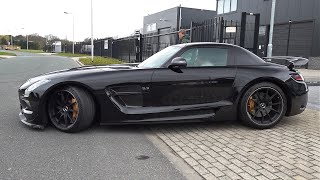 Mercedes Benz SLS AMG Black Series 63L V8  Lovely Accelerations [upl. by Nnylatsirk]