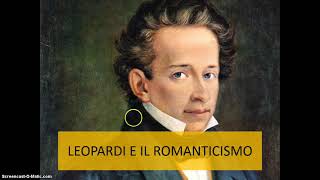 LEOPARDI E IL ROMANTICISMO [upl. by Annoyk]