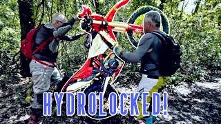 HYDROLOCKED Dirt Bike on the Wandering Wiregrass Trail Florida [upl. by Tengler]