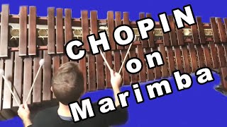 Tristesse  Chopin Etude Op 10 No 3  arranged for Marimba Solo by Benjamin Holmes [upl. by Schmidt]