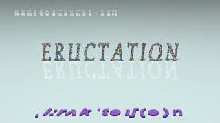 eructation  pronunciation  Examples in sentences and phrases [upl. by Azila361]