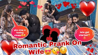 Romantic Prank On Wife😍😘 Epic Cute Reaction☺️  Rohit Tanwar viral comedy prank [upl. by Celestyn645]