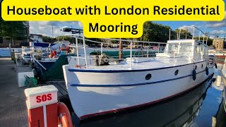 For Sale Houseboat with London Residential Mooring [upl. by Elahcim56]