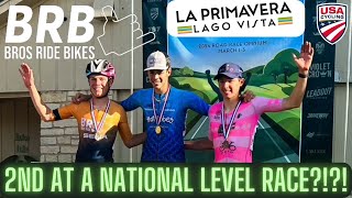 PODIUM AT A NATIONAL LEVEL RACE Bros Ride Bikes at La Primavera Lago Vista 2024 [upl. by Gussi]