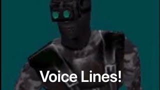 BO Voicelines and 1 HECU Grunt Voice Line [upl. by Elyr]