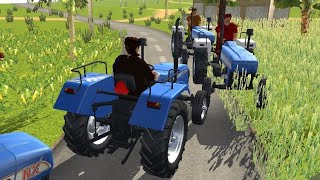 Tractor driving  SONALIKA vs SWARAJ 735 XT [upl. by Nosiddam158]