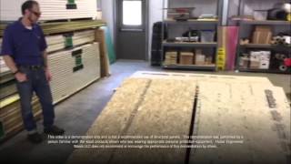 Subfloor Strength Competition  AdvanTech® Panels vs Weyerhaeuser Edge Gold [upl. by Essa]