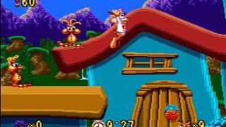 Bubsy Genesis  quotLowest Scorequot Run TAS  Chapter 2 Forbidden Plummet [upl. by Eener]