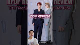 am I snoozing or cheering Kpop idol red carpet review ft TXT Yeonjun and Beomgyu [upl. by Chi459]