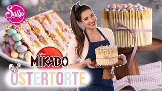 Ostertorte mit leckerer Himbeercreme  Mikado Torte  Sallys Welt [upl. by Knuth]