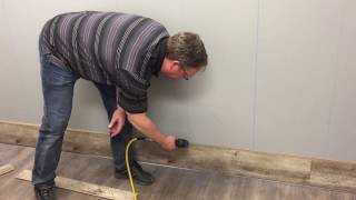 Laminate Flooring Wall Installation [upl. by Rramel]