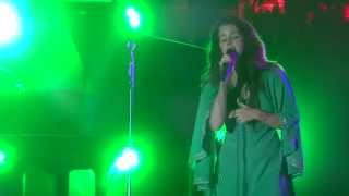 Lana del Rey sings Gods and Monsters while smoking at Vida Festival HD [upl. by Michaella558]