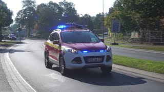 Großübung KdoW BvD Feuerwehr Northeim auf Einsatzfahrt [upl. by Georgianne]