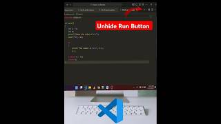 How to reveal the hidden run button in VS Code👀🚀RunButton [upl. by Atiuqet982]