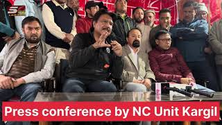 Press conference by NC Unit Kargil [upl. by Ennairb]