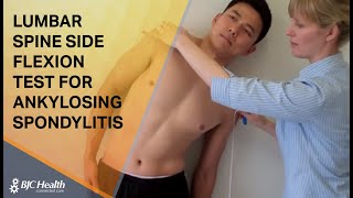 Lumbar Spine Side Flexion test for Ankylosing Spondylitis [upl. by Attej]