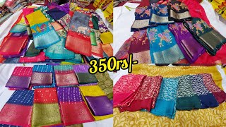 Bangalore wholesale fancy sarees 349rs special offer prices  single piece courier available [upl. by Lunetta]