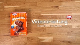 Videoanleitung Backform Brownies [upl. by Launcelot]