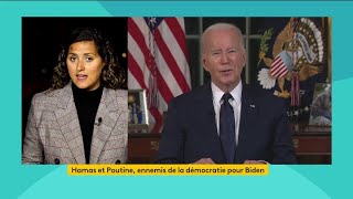 Hamas et Poutine ennemis de la démocratie pour Biden [upl. by Anayi]