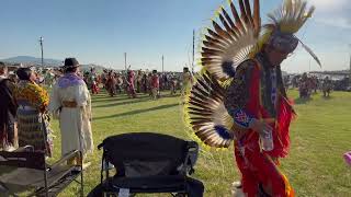 Grand Entry Friday Night Rocky Boy Powwow 2024 [upl. by Attiuqahs]