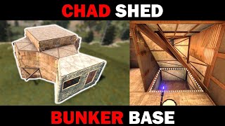 Chad Shed 2  Simple RUST 2x2 Bunker Base Design  1723 Rockets [upl. by Nnylsor210]