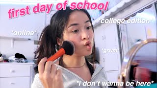 FIRST DAY OF SCHOOL GRWM 2020 online school edition [upl. by Ritter320]