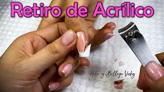 como retirar el acrílico Curso personalizado  como retirar uñas acrílicas [upl. by Ahtel66]