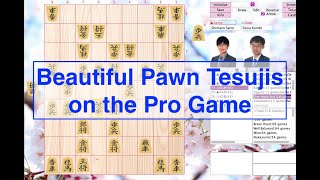 Beautiful Pawn Tesujis on the Pro Game [upl. by Atorod]