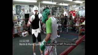 Manny Pacquiao sparring with Marvin Cordova Jr boxing from 2008 [upl. by Notaes]