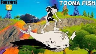 NEW TOONA FISH SKIN GAMEPLAY  OVER 9000 UNLOCKABLE STYLES  FORTNITE SEASON 8 BATTLE PASS [upl. by Karoly]