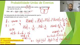 Probabilidade União de eventos [upl. by Morley]