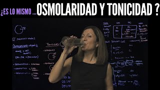 ¿Es lo mismo Osmolaridad y Tonicidad Aprendemos a diferenciarlo [upl. by Scotty]