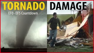 Tornado Damage Countdown EF0 to EF5 [upl. by Submuloc]