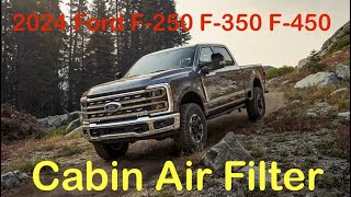 2024 2025 Ford F250 F350 F450 F550 Cabin Air Filter Replacement [upl. by Herv]