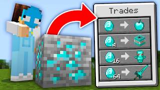 i secretly traded with BLOCKS in Minecraft [upl. by Anaele337]