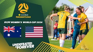 Match Highlights  CommBank ParaMatildas v USA  IFCPF Womens World Cup 2024 [upl. by Lecroy426]