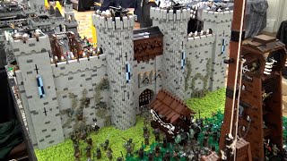 LEGO Castle Siege with Amazing Interior Scenes [upl. by Htenaj]