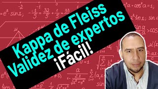 Válida un INSTRUMENTO por EXPERTOS Kappa de Fleiss usando el programa SPSS [upl. by Donnell]