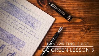 Handwriting Guide  Practical Business Writing  GC Greene Lesson 3 basic drills 3 [upl. by Hollie674]