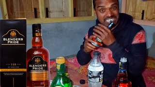 Blenders Pride Whisky 🥃 750 ML And Sudha And Royal Stag Green 🥃 750 ML Chicken Ke Sath Eating Video [upl. by Blinnie483]