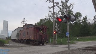 HD Chasing The Fairport Local With The NampW CabooseRailFanningFairport Ohio [upl. by Eesac]