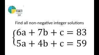 Find all nonnegative integer solutions6a7bc83 5a4bc59 [upl. by Dahs]