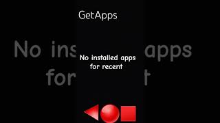 GetApps is recent apps [upl. by Niwred537]