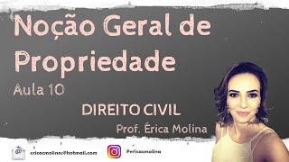 AULA 10  DOS DIREITOS REAIS E NOÇÃO GERAL DE PROPRIEDADE [upl. by Roseann684]