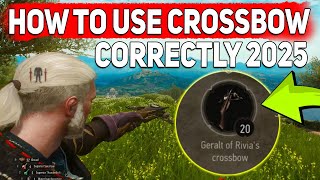 The Witcher 3 How to use crossbow PC [upl. by Fredrick]