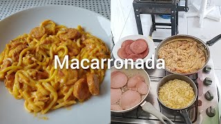 Dois de macarronada de salsicha macarronada de calabresa com mortadela [upl. by Odlaniger]