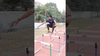 Hurdler jumps 🦘🤯🤯 drills 🏃athletics trending jump gym hardwork army police trackandfield [upl. by Ynohtnad]