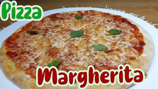 Pizza Margherita Recipe  بيتزا مارغريتا سريعة [upl. by Yared]